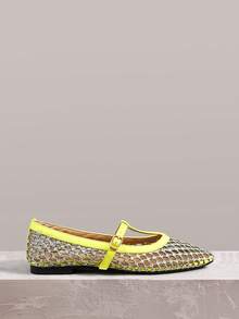 Estera de ceniza de cuero amarillo fluorescente