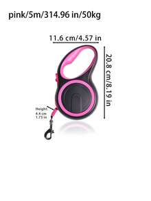 1 Piece Of Automatic Retractable Dog Leash For Medium-Sized Dogs, 5 Meters In Length, Equipped With Quick Brake Shock Absorption System And Comfortable Handle, Suitable For Daily Walking, Travelling, Hiking, Outdoor Sports And Other Activities - Multicolor - View 18