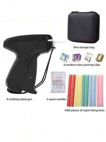 Professional Tagging Gun For Clothes - Quick No-Sew Fabric Fixer With 5 Fine Needles & 1000 Fasteners, Speedy Hemming Tool For Garments, Micro Stitchy Repair Kit (Sticky Sewing Alternative - multicolor - View 24