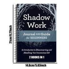 1/3 Livre - Lecture & Écriture/Journal, Manuel de Travail de l'Ombre - Cahier 2 en 1, Explorer et Guérir Votre Soi Inconscient Débutant, Exercices de Guidage pour la Guérison et la Culture, Guide Essentiel pour le Travail de l'Ombre Fournitures Scolaires, Rentrée Scolaire - Multicolore - Voir 3
