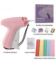 Professional Tagging Gun For Clothes - Quick No-Sew Fabric Fixer With 5 Fine Needles & 1000 Fasteners, Speedy Hemming Tool For Garments, Micro Stitchy Repair Kit (Sticky Sewing Alternative - multicolor - View 23