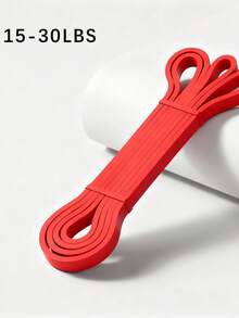 1pc Elastic Resistance Assist Band, Multifunctional Yoga Stretch Training Band, Unisex Home Fitness Tool For Muscle Shaping Leg Workout Pull Up Auxiliary - Multicolor - View 12