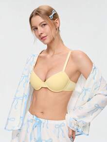 Bonmuse Women's Push-Up Lift Bra - Enhances Bust, Provides Support And Lift, Sexy And Comfortable, Fashion Essential Lingerie - Yellow - View 9