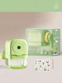 1/5pcs Hand Cranked Pencil Sharpener, Battery Free, Four Color Options, 5-Level Adjustable Pen Tip, ABS Material, Suitable For Students, Families, And Offices, Can Be Used For Birthday Gifts, Back To School Gifts, Etc. - Multicolor - View 12