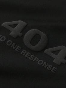 PAVTROS 男士賽博街頭風時尚休閒大尺寸短袖T恤，短版寬鬆圓領短袖T恤，網路經典標語，數位文化，美式休閒，中性款，情侶款，最佳節日禮物 - 黑色 - 查看 5