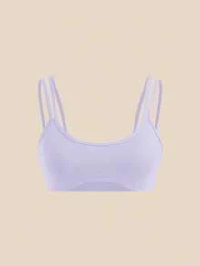 SHEIN Cheerettes 女款素色休閒日常細肩帶運動內衣 2件組 - 彩色 - 查看 13