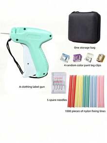 Professional Tagging Gun For Clothes - Quick No-Sew Fabric Fixer With 5 Fine Needles & 1000 Fasteners, Speedy Hemming Tool For Garments, Micro Stitchy Repair Kit (Sticky Sewing Alternative - multicolor - View 13
