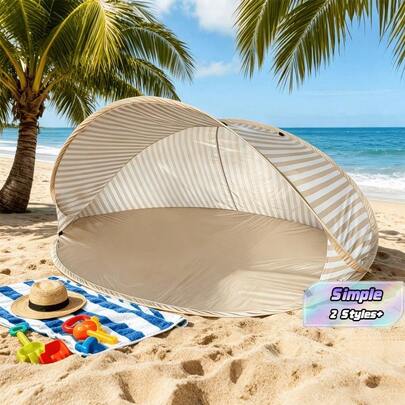 ¡Carpa de playa instantánea! Sombrilla de playa sin necesidad de montaje - Toldo portátil de apertura rápida, refugio al aire libre fácil de usar. Ideal para playa, picnic, parque, camping y ocio familiar.