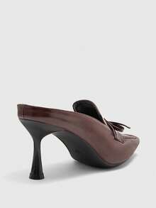 CUCCOO BIZCHIC Women Put On High Heels Behind Their Closed Toe - Jujube - View 4