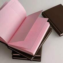 1 High-Quality Strawberry Chocolate Pink A6 Notebook For Students, Perfect For Daily Diary Entries And Bullet Journaling - Handbook - View 4
