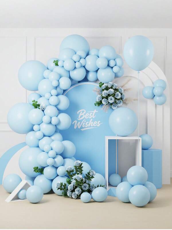 MINKOJA Mixed Sizes 5/10/12/18 Inch Latex Balloon Arch Kit, 10/55/135Pcs Multi Color Premium Balloons With Accessories, Birthday Wedding Anniversary Graduation Babyshower Gender Reveal Festival Photo Backdrop Party Decor Supplies