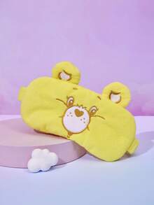 Care Bear X Joivida 1個可愛刺繡熊睡眠眼罩，柔軟遮光設計，男女適用，適合午睡、旅行、居家放鬆、辦公室、日常睡眠輔助，也是週年紀念、生日或聖誕襪填充物的獨特個性化禮物 - 彩色 - 查看 4