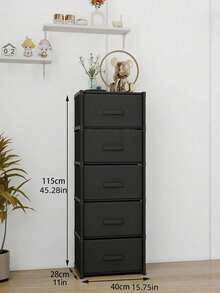 1Pc Small Medium Size Drawer Dustproof No Assembly Freestanding Cube Storage Cabinet Multifunctional Portable Wardrobe Closet Organizer Shoe Rack Bookcase Display Shelf For Bedroom Living Room Kitchen Office Holiday Storage Christmas Gift Home Decor Fall Home Decoration Must Have Hot Search - Multicolor - View 8