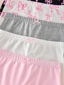 5件組女孩軟舒適平口內褲 - 彩色 - 查看 4