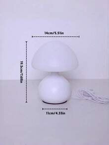 Minimalist Retro Mushroom Desk Lamp With Ball Base, USB Powered Dimmable Night Light, 3 Color Temperatures Adjustable, Ambient Glow Decor For Bedroom Living Room Study Office, Compact Tabletop Luminous Ornament, Versatile Multi-Occasion Use - Three Colors - View 5