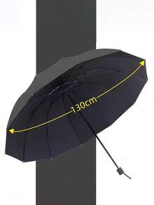 1Piece Extra Large Folding Umbrella Double Canopy Windproof Rain Sun Dual Use UV Coating For Two Person Travel Outdoor Protection High Quality Trending Now - multicolor - View 4