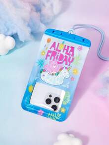 Care Bears 防水手機防水袋 觸控螢幕兼容 游泳潛水漂流河川徒步溫泉水上樂園 浮力氣墊不下沉 IPX8 防水密封 掛繩頸帶 透明高清大容量 通用 7.2 吋以下所有手機 - 查看 3