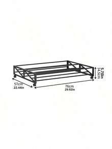 Long Under Bed Rolling Shoe Rack, Mobile Metal Shoe Storage Holder Fit Sofa Bed Bottom Space Saving Bedroom Shoe Organizer For Dorm Home Use - Multicolor - View 12