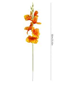 5/10 Stücke künstliche Calla-Lilien, geeignet für Wand, Wohnzimmer, Schlafzimmer, Hochzeit, Partydekoration, Tischfüllung, Zuhause, Schreibtischdekoration, Küche, Hochzeit, Tisch, Mittelstück, Büro, Garten, anwendbar für Frühling, Sommer, Herbst, Winter - orange - Übersicht 3