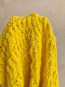Soleia Women's Plus Size Tassel Knit Jumpsuit For Vacation - Yellow - View 9