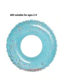 New Transparent Sequin Swimming Ring PVC Children's Thickened Water Swimming Ring Summer Outdoor Swimming Underarm Ring - Multicolor - View 12