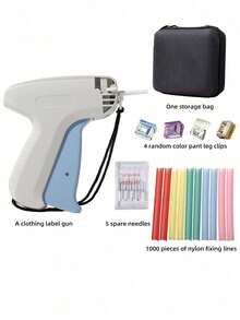 Professional Tagging Gun For Clothes - Quick No-Sew Fabric Fixer With 5 Fine Needles & 1000 Fasteners, Speedy Hemming Tool For Garments, Micro Stitchy Repair Kit (Sticky Sewing Alternative - multicolor - View 16