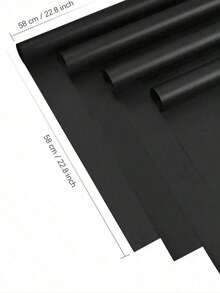 20pcs High-Quality Double-Sided Floral Wrapping Paper - Waterproof And Durable, Black - Ideal For Fashionable Gift Wrapping, Diy Crafts, Weddings, And Any Occasion Decoration - Includes Thin Paper And Floral Bouquet Supplies - Black - View 8