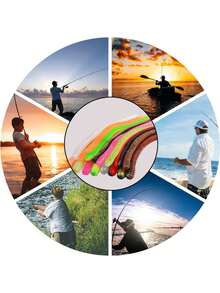 10/30/50/100Pcs Senko Worms For Bass Fishing, Salt Impregnated Soft Plastic Stick Baits, Wacky Rig Texas Rig Ned Rig Finesse Stick Worm Lures, Slow Sinking Artificial Soft Worms For Freshwater Saltwater Largemouth Smallmouth Bass - multicolor - View 2