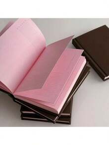 1 High-Quality Strawberry Chocolate Pink A6 Notebook For Students, Perfect For Daily Diary Entries And Bullet Journaling - Handbook - View 2