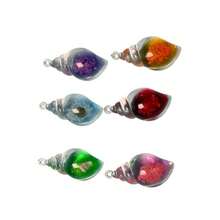 Simulation Colorful Luminous Conch Made Of Resin. It Glows In Dark Environment. Great Creative DIY Craft Material And Props For Pretend Play. Comes With Mini Suitcase Storage For Easy Organization And Carrying. - conch - View 2