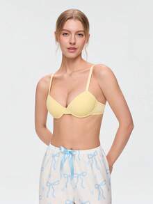 Bonmuse Women's Push-Up Lift Bra - Enhances Bust, Provides Support And Lift, Sexy And Comfortable, Fashion Essential Lingerie - Yellow - View 4