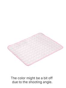 Washable Cooling Mat For Dogs, Ice Silk Self-Cooling Pet Cool Blanket, Portable Heat Relief Pad For Indoor Outdoor Car Travel Use - Pink - View 4