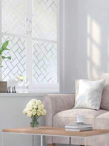 1 Roll Of Frosted Window Film, No Glue Required, Electrostatic Adsorption, Privacy Protection, Opaque, UV Resistant, Suitable For Bathrooms, Kitchens, And Offices. - multicolor - View 9