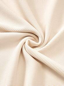GlowEve CURVE Plus Size Women's Tie Neck Casual Versatile Daily Wear Top - Apricot - View 5