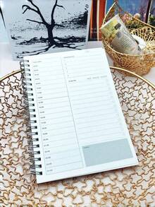 Kraft Paper Coil Plan Book – A5 Daily Weekly Planner Organizer, Office Stationery Journal For Time Management, Task Notebook For Work - A5 blank - View 7