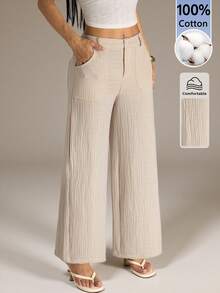 Women Pants - Apricot - View 4
