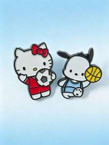 HELLO KITTY AND FRIENDS | POKOJA LAND 2PCS Cute Sports Cartoon Character Metal Badge Set, Suitable For Clothing And Accessories, Suitable For Both Men And Women - 2pcs - View 15
