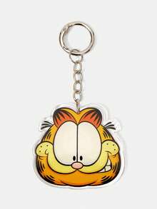 GARFIELD | SHEIN 卡通橘貓壓克力鑰匙圈，可愛動物包包掛飾 - 多色1 - 查看 3