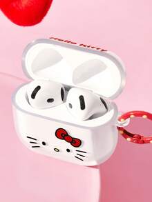 HELLO KITTY AND FRIENDS | SHEIN 卡通圖案防摔保護藍牙耳機保護套附吊飾，適用於 iPod - 彩色 - 查看 2