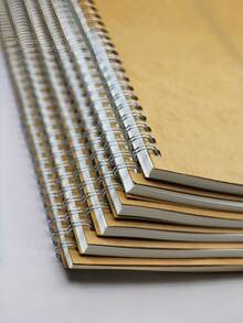 Kraft Paper Coil Plan Book – A5 Daily Weekly Planner Organizer, Office Stationery Journal For Time Management, Task Notebook For Work - A5 blank - View 10