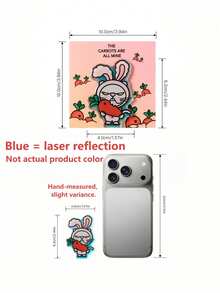 POKOJA LAND Sassy Bunny Cat With Carrot Fridge Magnet, 1pc, Cat In Bunny Ears Refrigerator Magnet, Strong Magnetic Acrylic Meme Decor, Gift For Cat Lover, PokojaLand&Luluni - 1PC - View 8