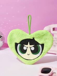 THE POWERPUFF GIRLS X Joivida 1件小女警姐妹卡通圖案毛巾，珊瑚絨吸水快乾抹布，易掛收納，馬卡龍柔和配色，可用於浴室、廚房、宿舍、公寓裝飾，週年可愛禮物 - 彩色 - 查看 6