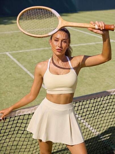 CourtClass Women's Criss-Cross Back Daily Fitness Sports Bra