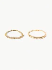 Opalesca Fashion Design Bracelet - Yellow Gold - View 2