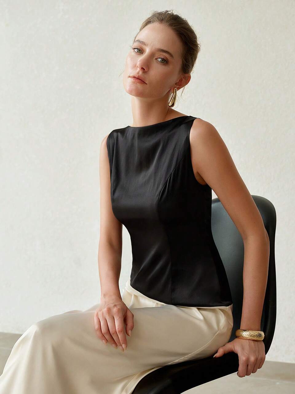 MOTF WOMEN'S ELEGANT COLORBLOCK DRESS