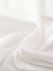 SHEIN 新生兒休閒可愛甜美櫻桃圖案刺繡網紗長袖洋裝與髮帶套裝，適合秋冬、室內、戶外、派對、假日、日常穿著 - 紅白色 - 查看 4