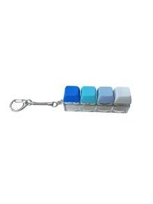 One Adult Keyboard Fingertip Toy, Clicker Toy, Bag Charm, Four-In-One Keyboard Fingertip Keychain, Cube Mechanical Key Clicker, Stress-Relieving Gift, Suitable For Passing Time In The Office, School, Or At Home. It Can Be Hung On Wallets, Bags, Clothes, Doors, Windows, Or Walls, And Can Be Carried To The Office Or On Trips. - Multicolor - View 10