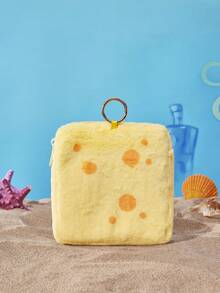 SpongeBob SquarePants | POKOJA LAND 1個卡通收納袋，零錢包與休閒包二合一，柔軟手提包，適合旅行、日常使用，適合青少年、女性與男性，生日、週年紀念或開學的可愛禮物點子 - 彩色 - 查看 5