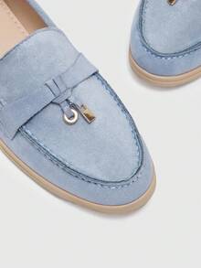 CUCCOO BIZCHIC Elegant And Generous, Casual Workplace, Commuting Temperament, Women's Flat Shoes, Fashionable And Versatile Dating, Workplace Wear - Blue,, - View 4
