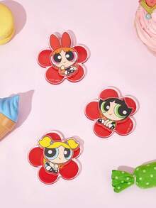 THE POWERPUFF GIRLS X POKOJA LAND 1/3 قطع مغناطيس ثلاجة بشكل حيوان كرتوني مضحك، تصميم شخصية لطيف وكلاسيكي، تثبيت مغناطيسي قوي، ديكور مطبخ منزلي جميل، هدية حفلة مدرسية، لوازم حرف DIY، هدية صغيرة ممتعة للمعجبين - مقاس واحد - مشاهدة 7